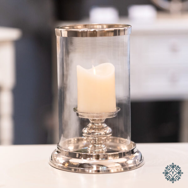 Alani Hurricane Candle Holder Chrome - Image 2
