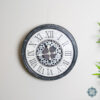 Clockworks Gears Clock Antique Grey - Image 3