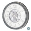 Clockworks Gears Clock Antique Grey - Image 2