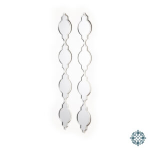 Gatsby Set of Two Mirror Slim Silver