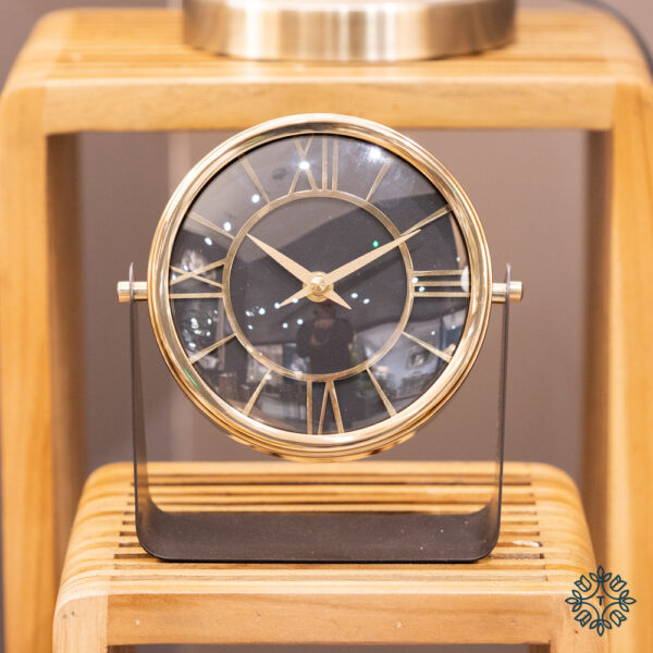 Meera Mantle Clock Antique Gold 20cm - Image 2