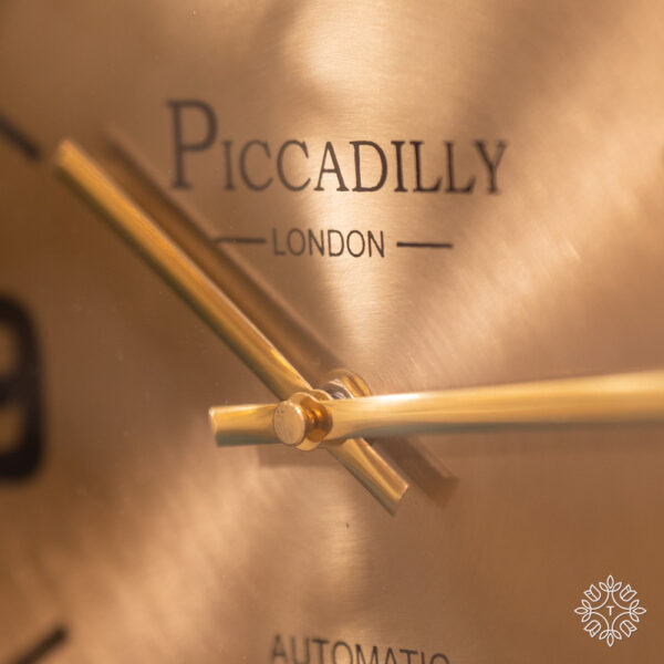 Picadilly Wall Clock Antique Brass 34cm - Image 3